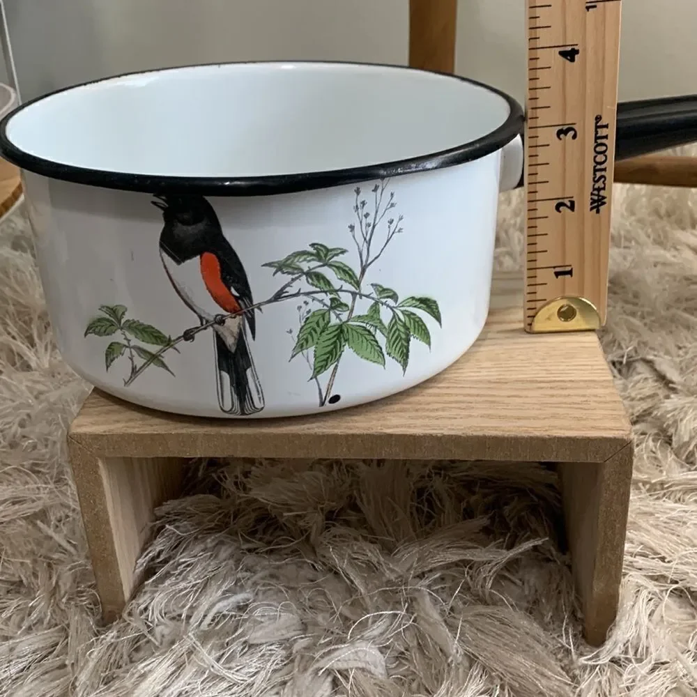 Delano Studios Dela-Ware Hand Colored Bird Pot Vintage Retro - Picture 16 of 17